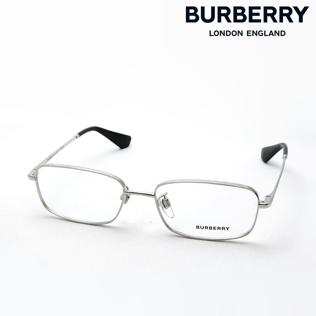 バーバリー メガネ BURBERRY BE1402D 1005 55 スクエア シルバー系