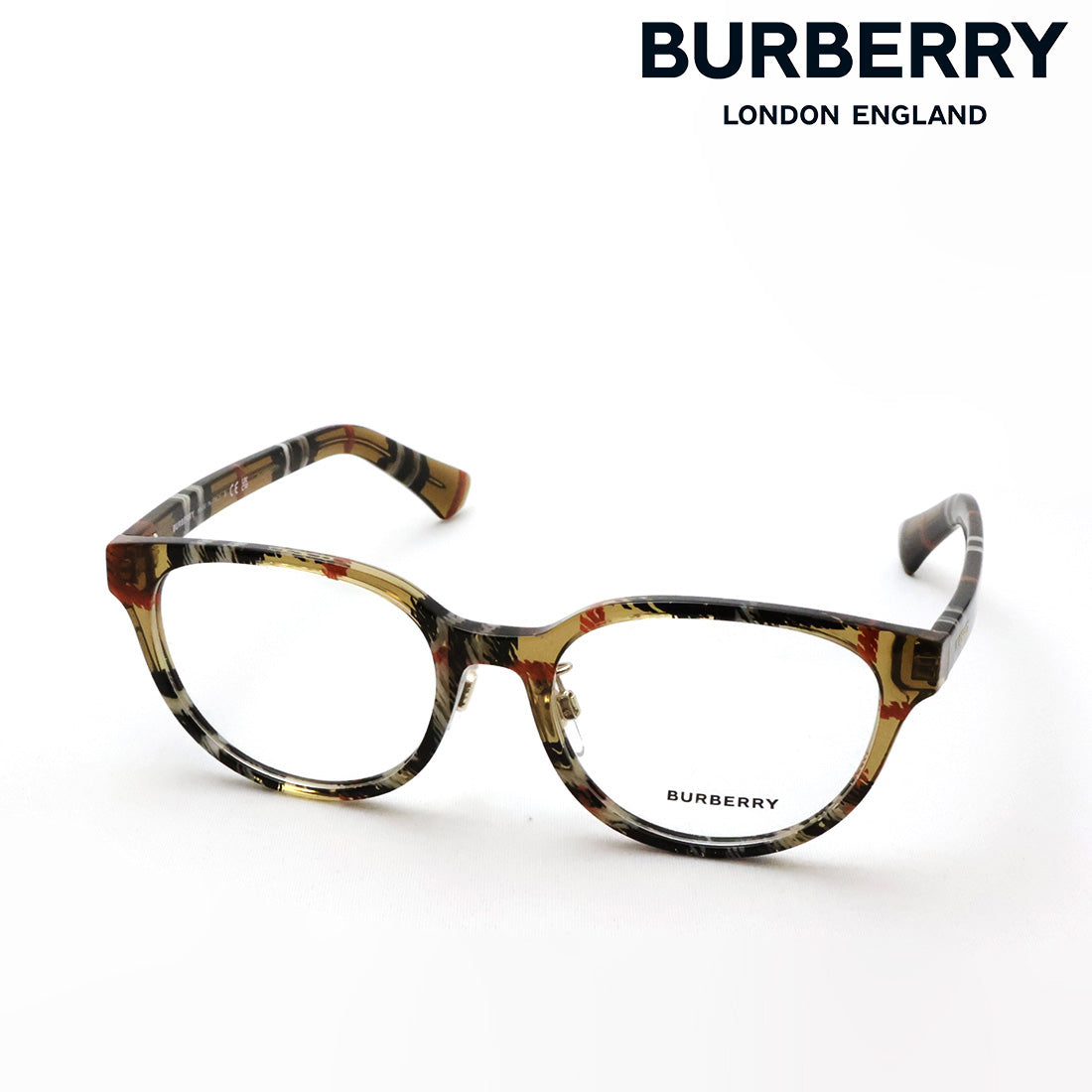 バーバリー メガネ BURBERRY BE2448D 4163 53 ボストン ベージュ系 チェック系