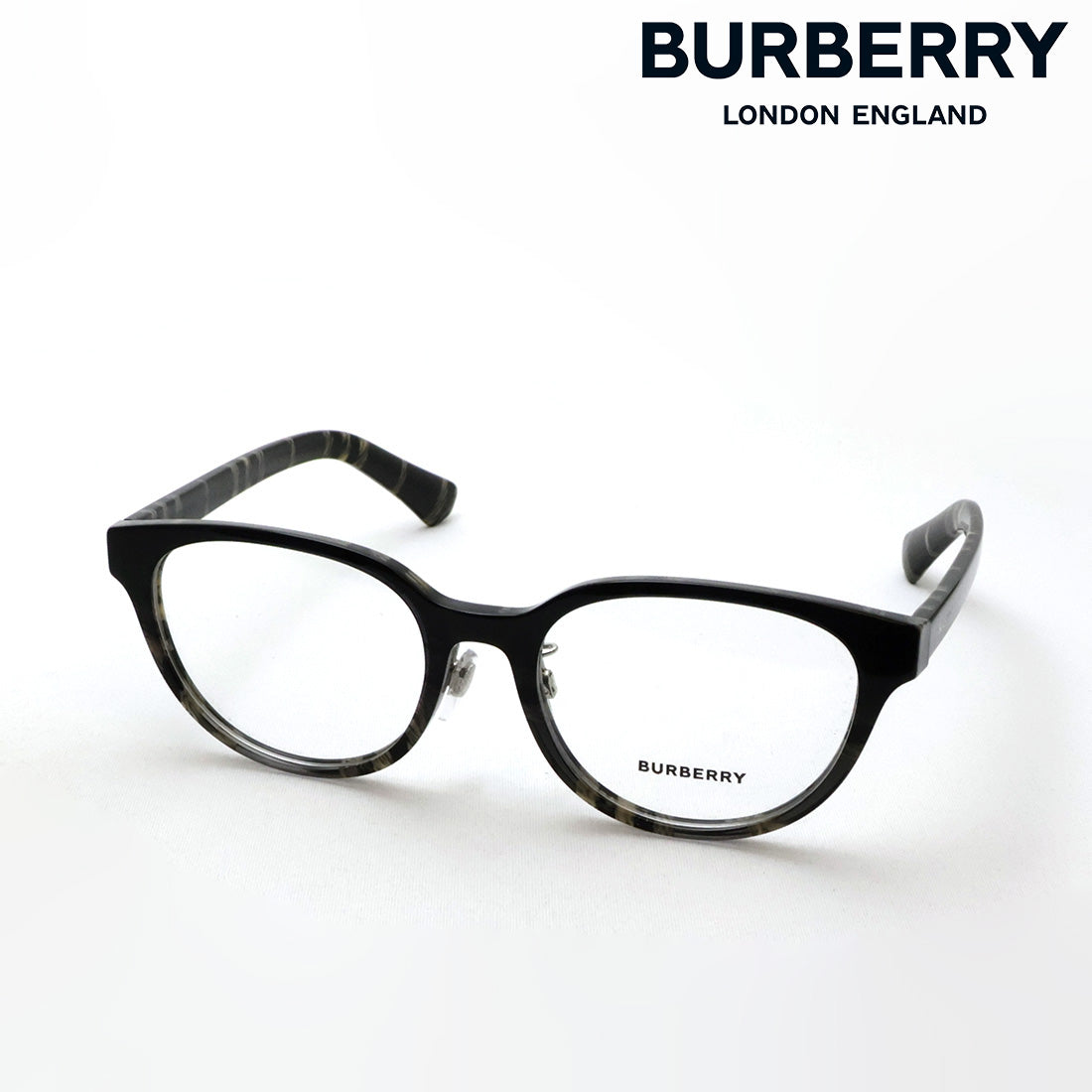 バーバリー メガネ BURBERRY BE2448D 4200 53 ボストン グレー系 チェック系