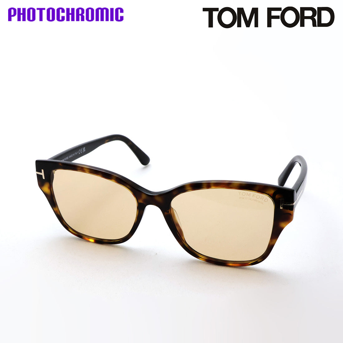【TOM FORD/トムフォード】スクエア 調光サングラス TF1108 52E 55