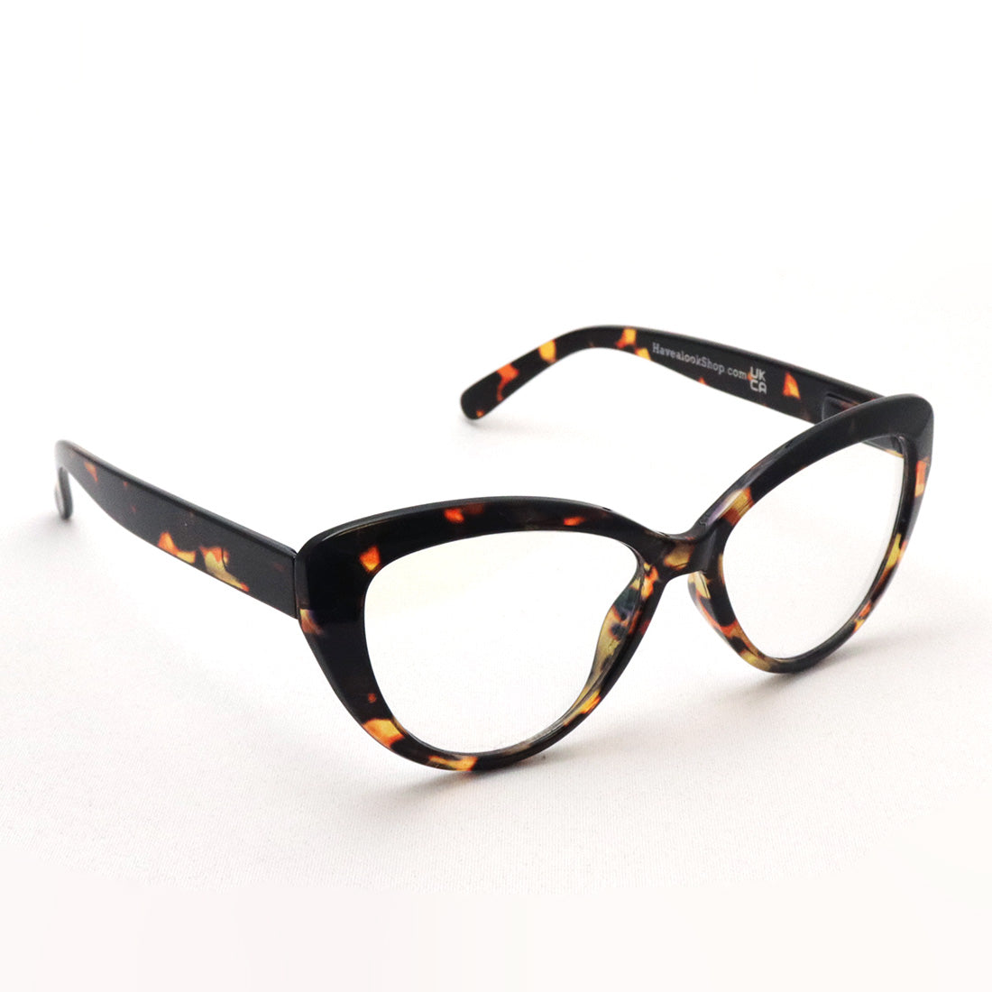 Hub Arrouch HAVE A LOOK PC Glasses Reading Glass CAT EYE Tortoise