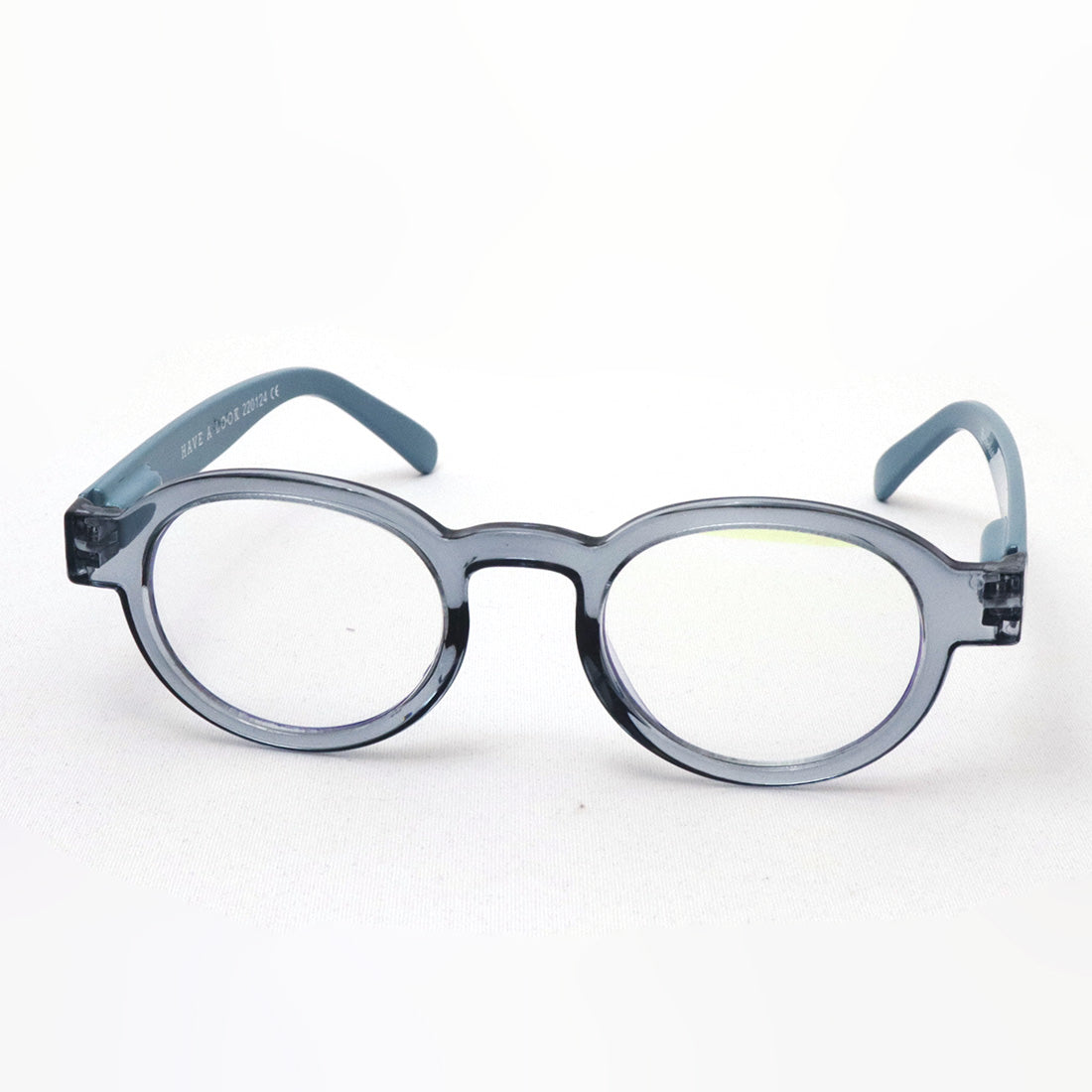 Hub Arrouch HAVE A LOOK PC Glass Reading Glass Circle Twist Gray Blue