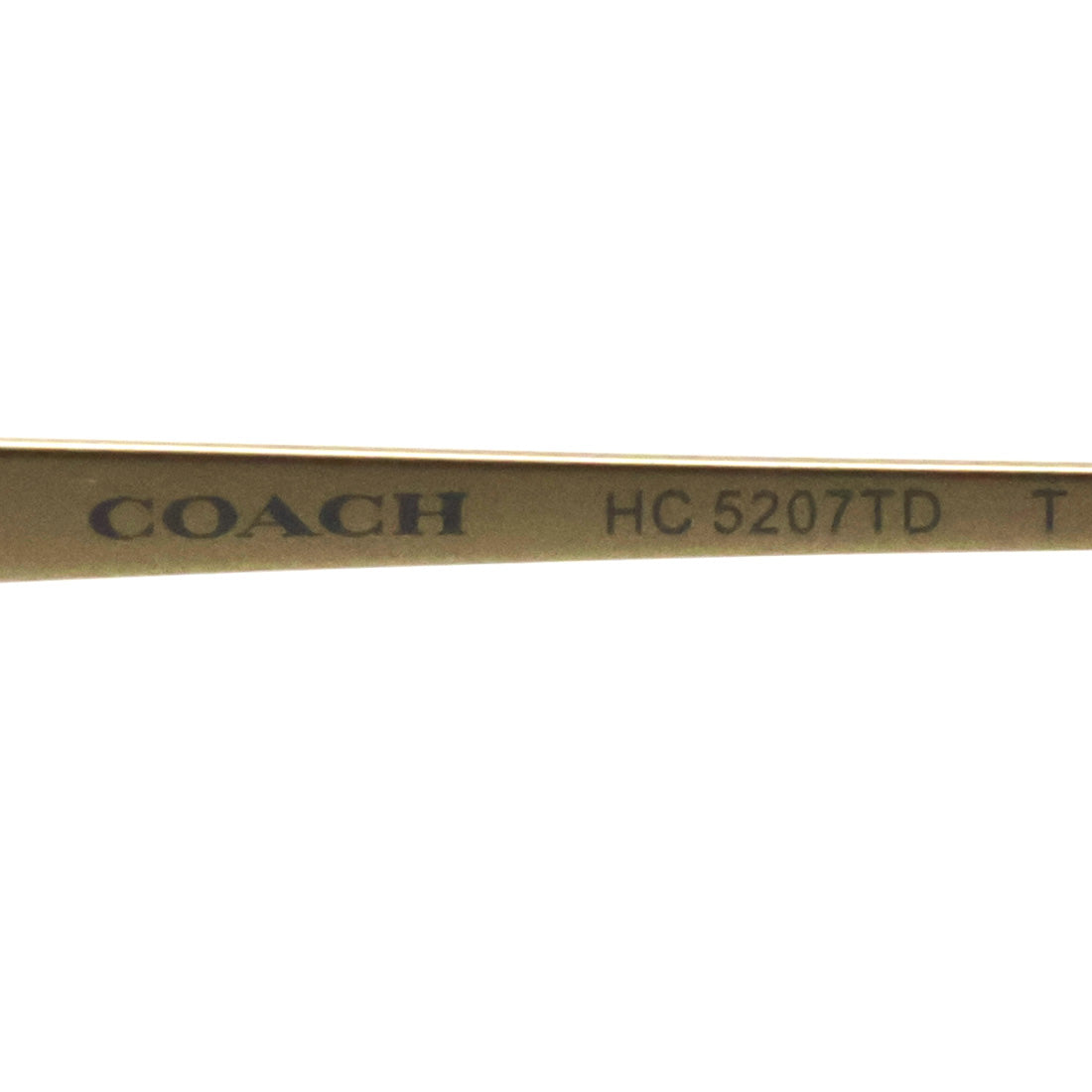 コーチ メガネ COACH HC5207TD 9005 52 オーバル ハーフリム ゴールド系