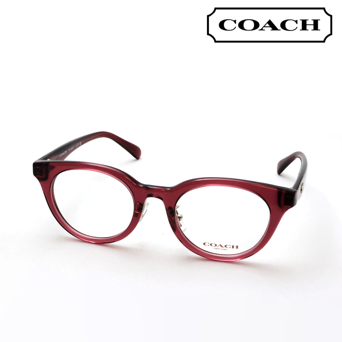 コーチ メガネ COACH HC6280D 5824 48 ラウンド レッド系