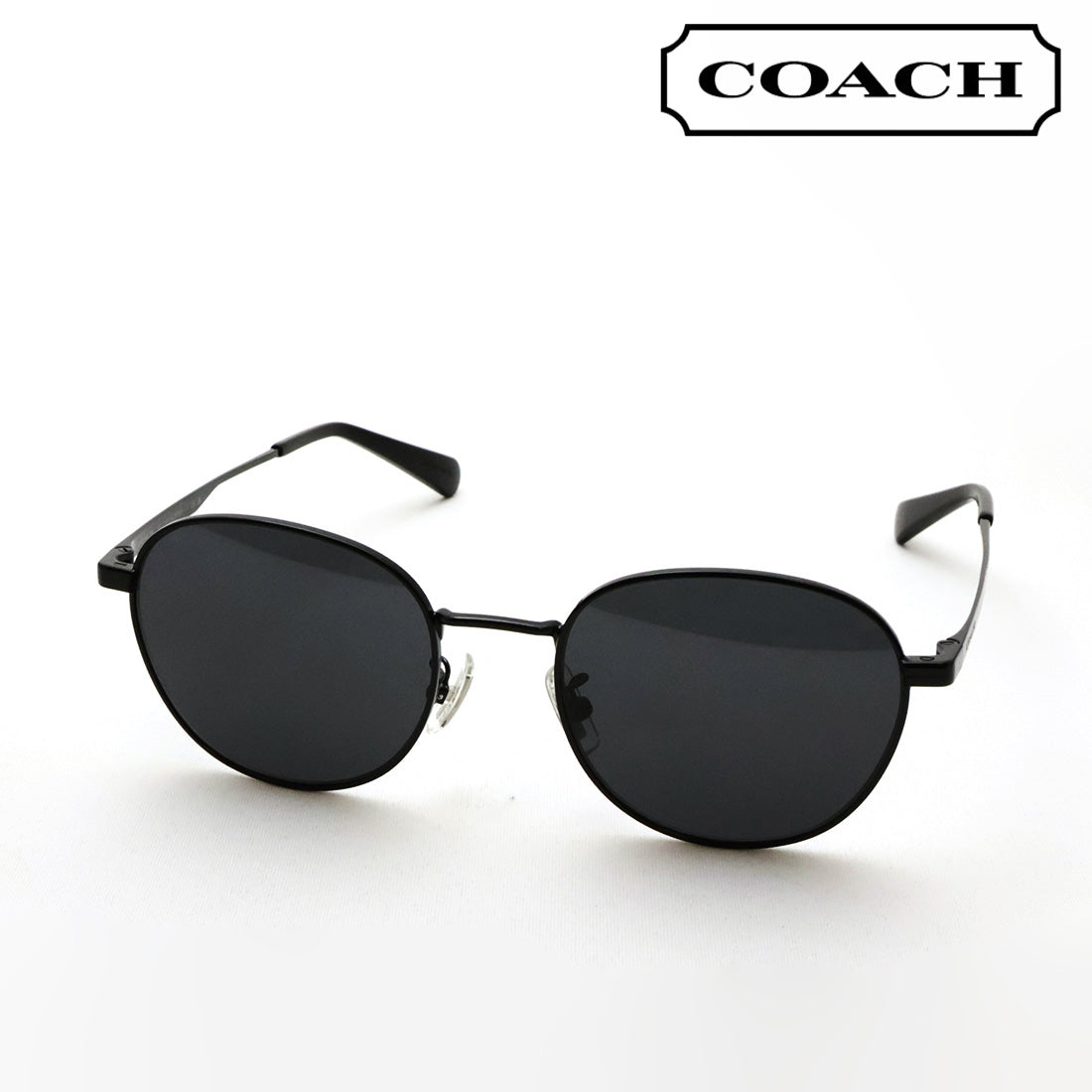 コーチ サングラス COACH HC7191 934487 51 ラウンド ブラック系