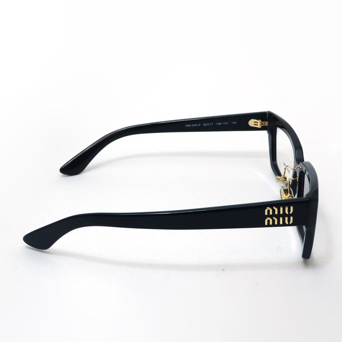 ミュウミュウ メガネ miumiu MU04XVF 1AB1O1 52