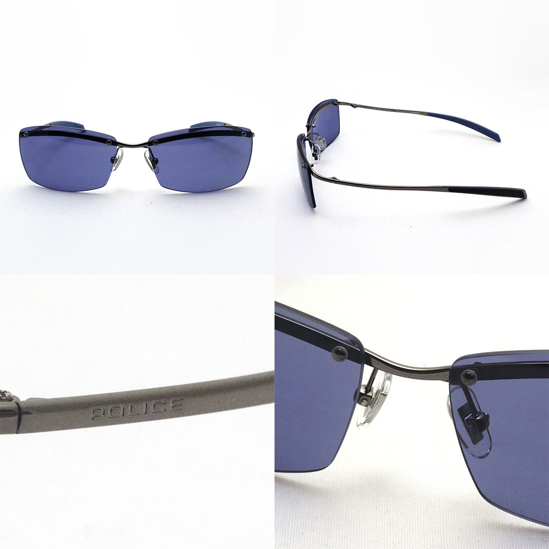 ポリス 偏光サングラス POLICE×SWANS SPLT77J RIDER Tech Lenses Collection ジャパンモデル スクエア