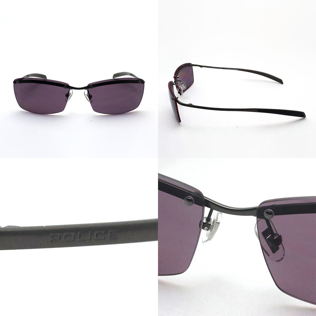 ポリス 偏光サングラス POLICE×SWANS SPLT77J RIDER Tech Lenses Collection ジャパンモデル スクエア