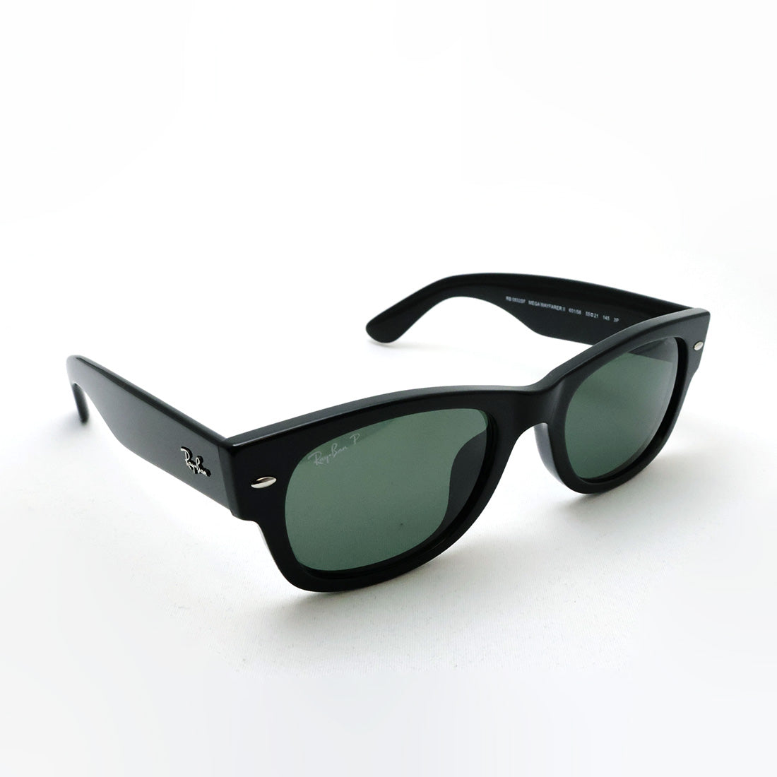 レイバン 偏光サングラス Ray-Ban RB0832SF 60158 55 MEGA WAYFARER II メガウェイファーラー2 ウェリントン ブラック系