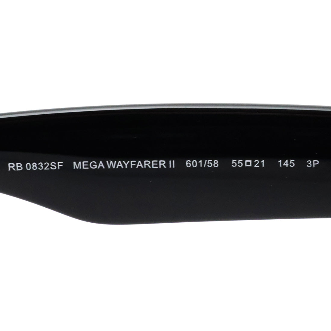 レイバン 偏光サングラス Ray-Ban RB0832SF 60158 55 MEGA WAYFARER II メガウェイファーラー2 ウェリントン ブラック系