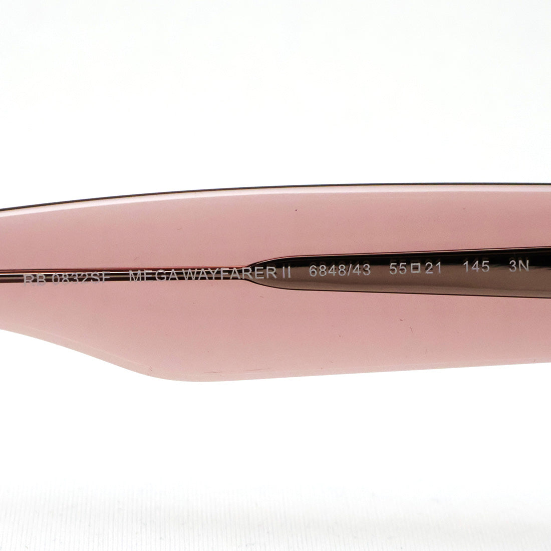レイバン サングラス Ray-Ban RB0832SF 684843 55 MEGA WAYFARER II メガウェイファーラー2 ウェリントン ピンク系