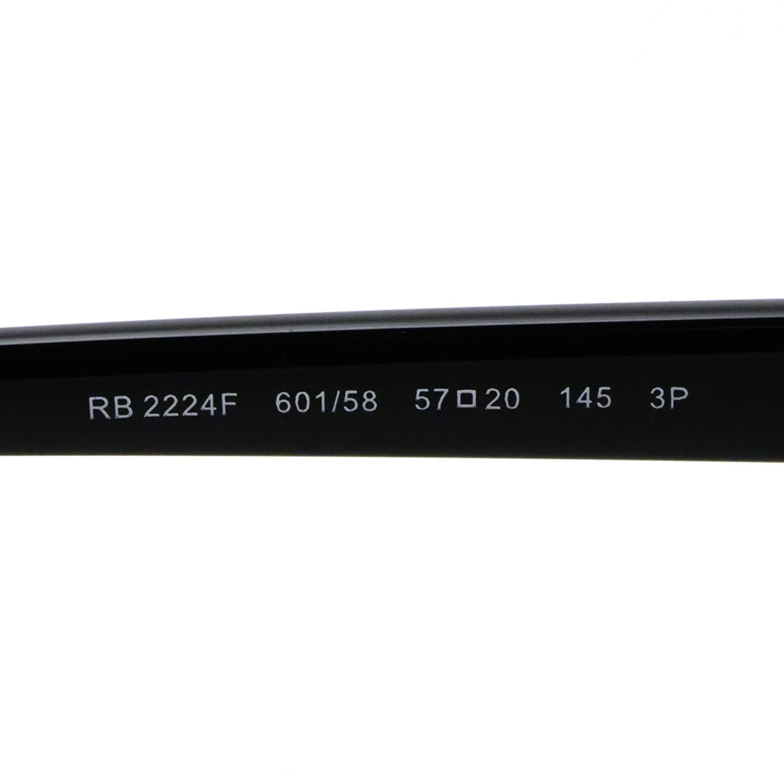 レイバン 偏光サングラス Ray-Ban RB2224F 60158 57 スクエア ブラック系