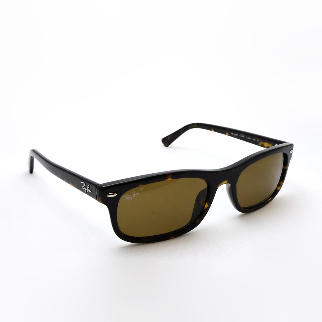 レイバン 偏光サングラス Ray-Ban RB2224F 71057 57 スクエア トータス系