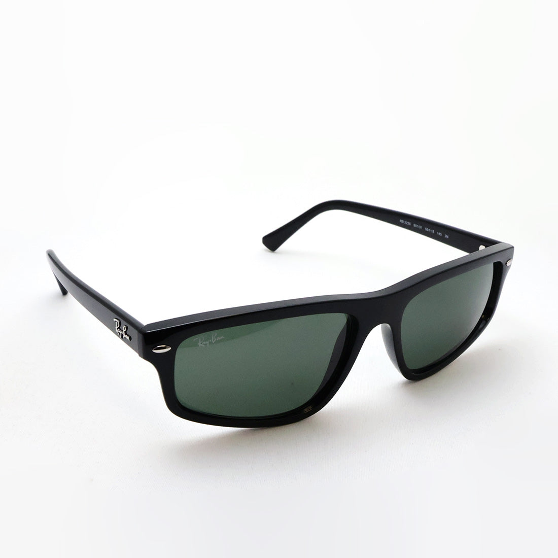 レイバン サングラス Ray-Ban RB2225 90131 57 59 幾何学形 スクエア ブラック系