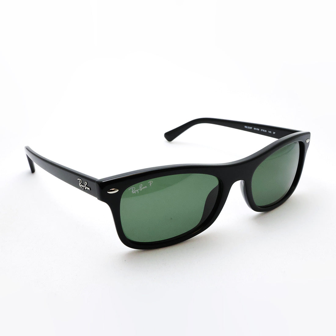 レイバン 偏光サングラス Ray-Ban RB2226F 60158 57 スクエア ブラック系