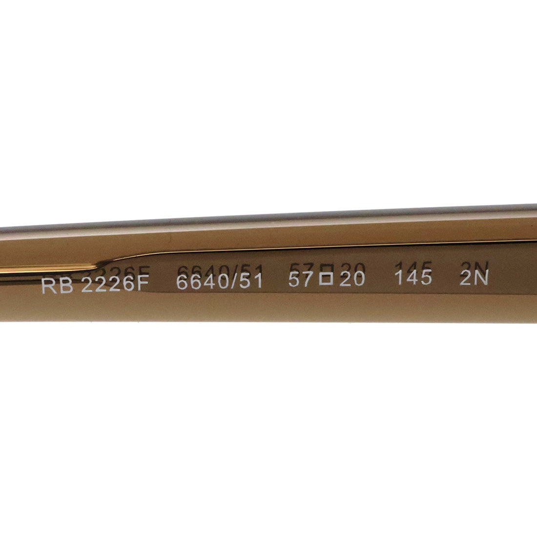 レイバン サングラス Ray-Ban RB2226F 664051 57 スクエア ブラウン系