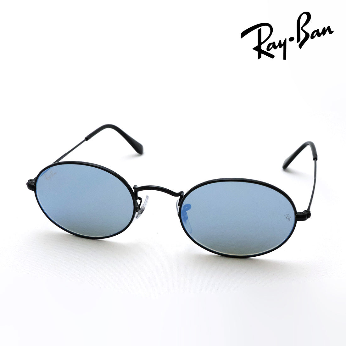 レイバン サングラス Ray-Ban RB3547N 0028O 51 ミラー オーバル ブラック系