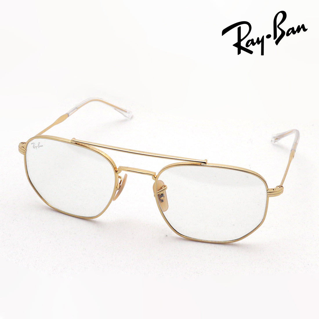 Gafas de sol de atenuación de rayas ray-ban rb3707 001gg