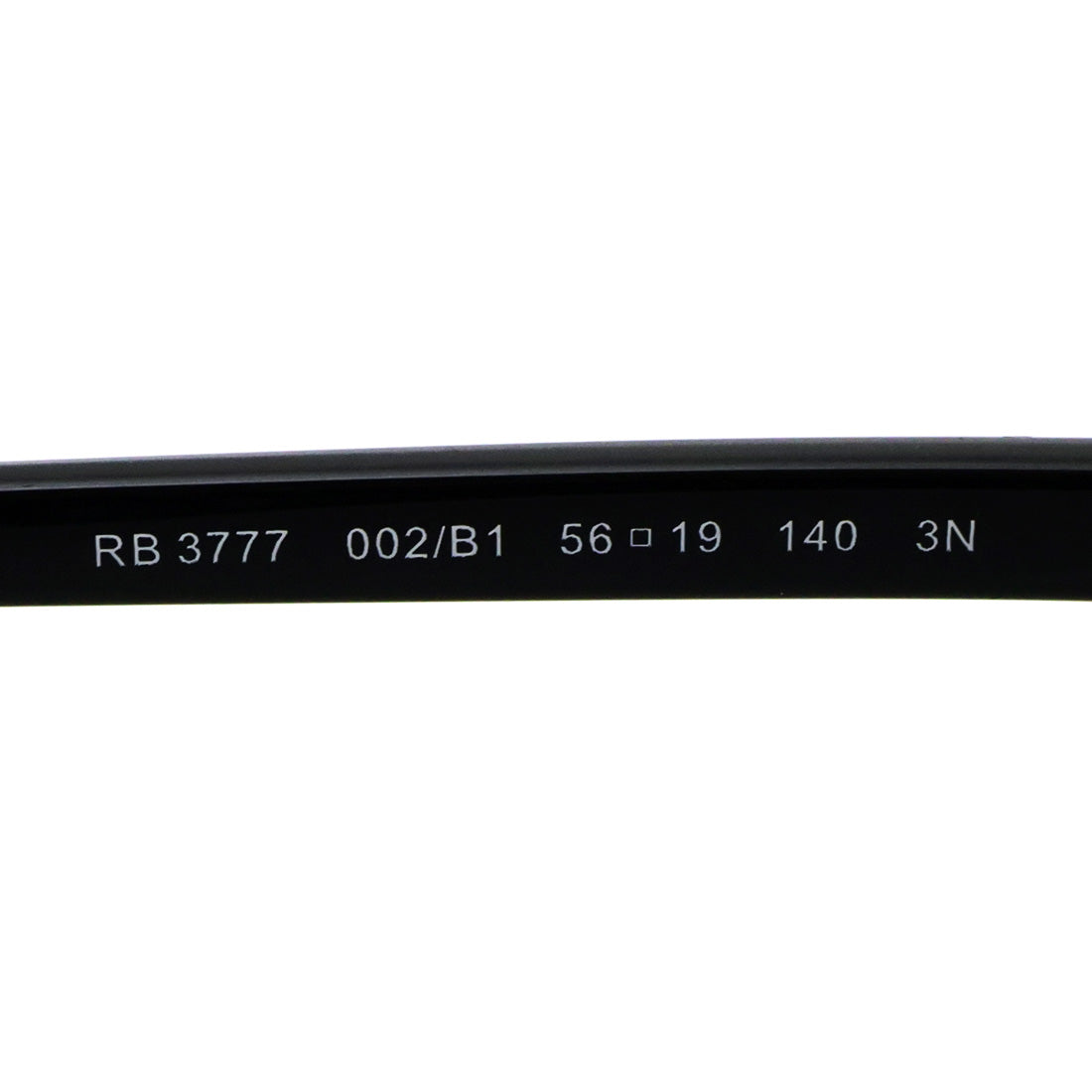 レイバン サングラス Ray-Ban RB3777 002B1 56 59 幾何学形 スクエア ブラック系