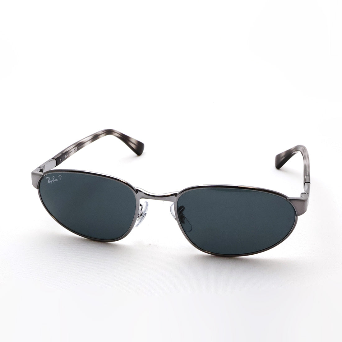レイバン 偏光サングラス Ray-Ban RB3777 0043R 56 59 幾何学形 スクエア シルバー系