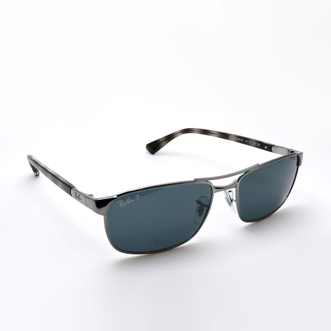 レイバン 偏光サングラス Ray-Ban RB3778 0043R 57 60 幾何学形 ティアドロップ シルバー系