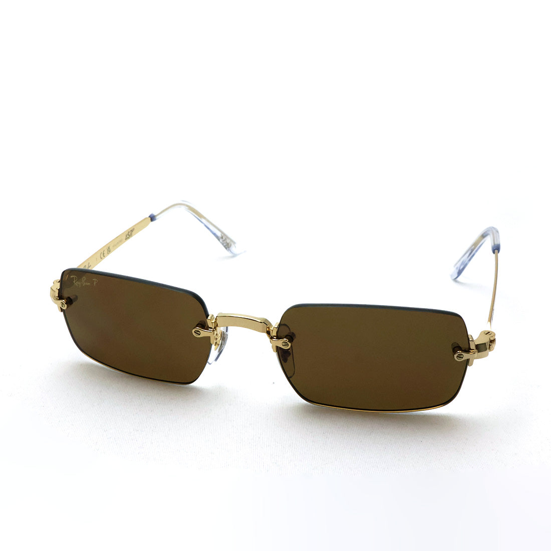レイバン 偏光サングラス Ray-Ban RB3928 00183 54 A$AP ROCKY リムレス スクエア ゴールド系