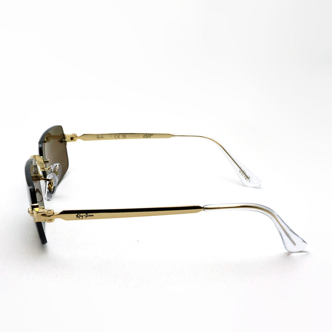 レイバン 偏光サングラス Ray-Ban RB3928 00183 54 A$AP ROCKY リムレス スクエア ゴールド系