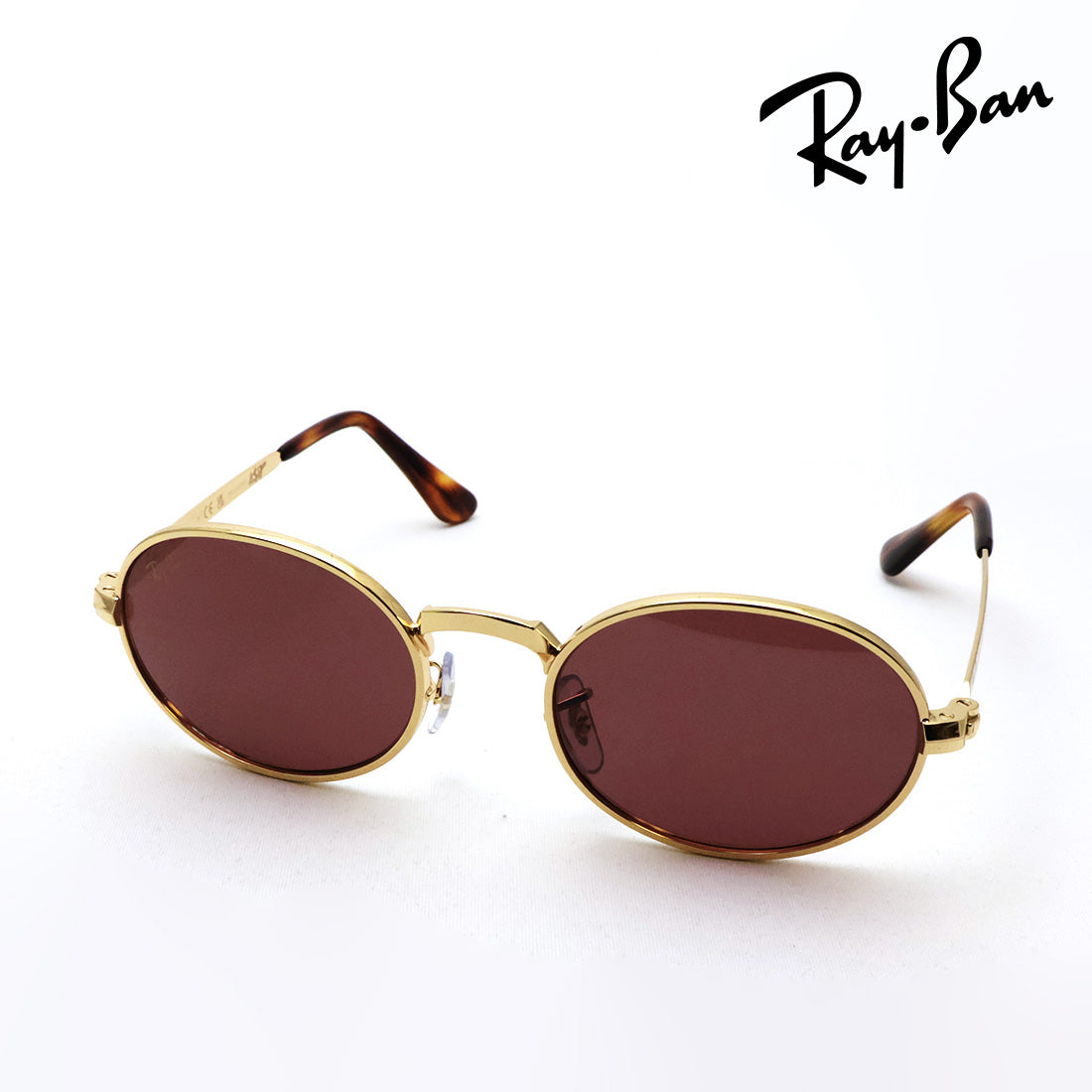 レイバン 偏光サングラス Ray-Ban RB3931 001AF 54 A$AP ROCKY オーバル ゴールド系