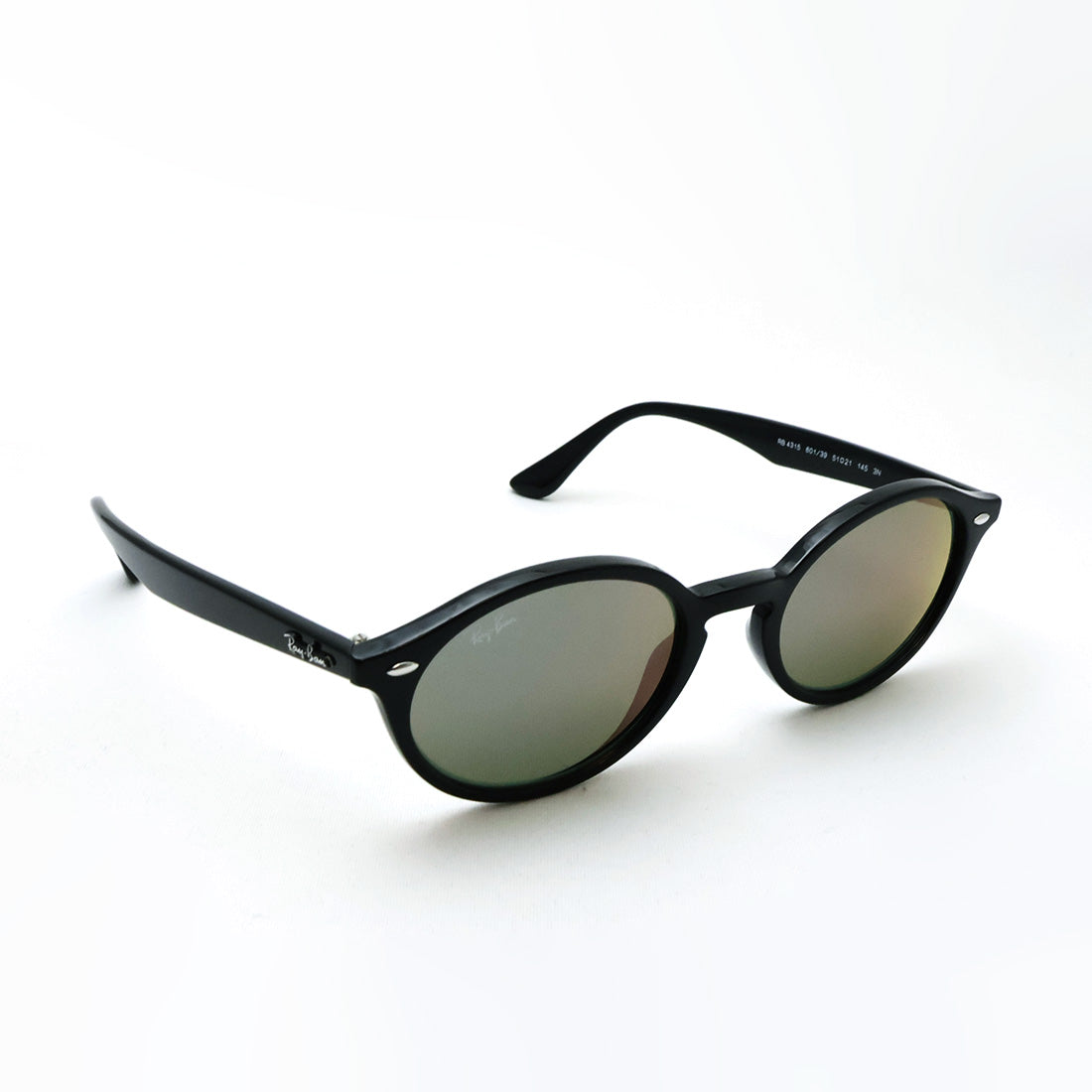 レイバン サングラス Ray-Ban RB4315 60139 51 ミラー オーバル ブラック系