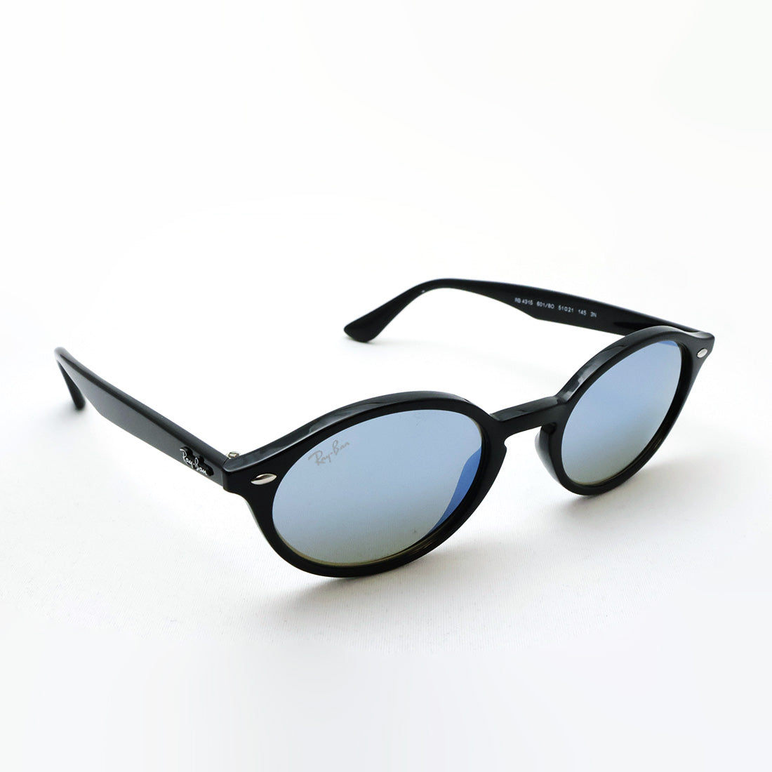 レイバン サングラス Ray-Ban RB4315 6018O 51 ミラー オーバル ブラック系