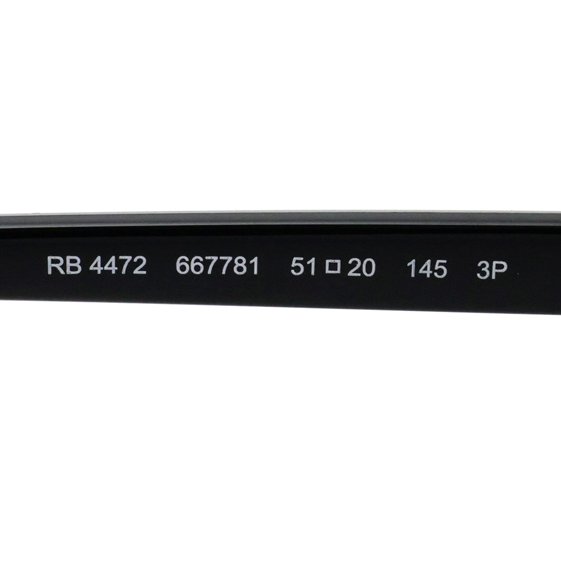レイバン 偏光サングラス Ray-Ban RB4472 667781 48 51 KHAL カル バイオベース オーバル ブラック系