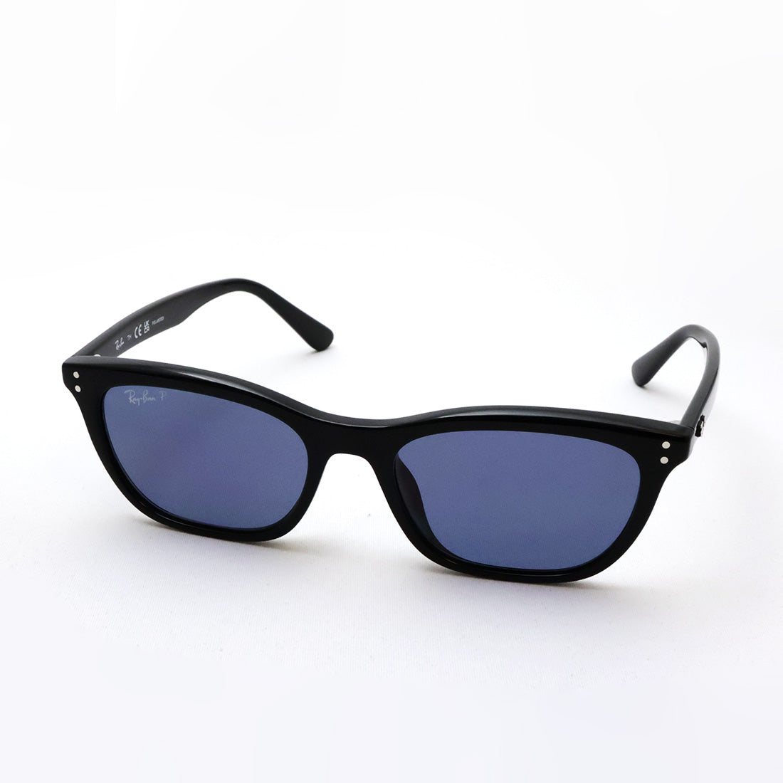 レイバン 偏光サングラス Ray-Ban RB4474D 9012V 54 幾何学形 キャットアイ ブラック系
