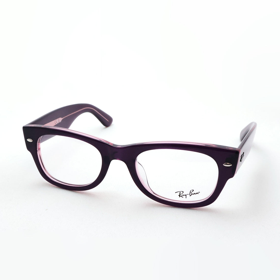 レイバン メガネ Ray-Ban RX0832VF 8364 52 MEGA WAYFARER II スクエア レッド系