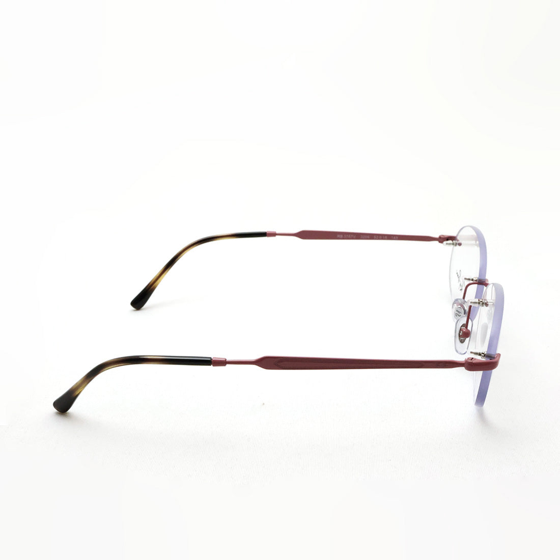 レイバン メガネ Ray-Ban RX3767V 3206 50 52 オーバル リムレス