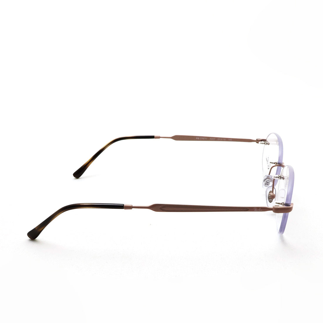 レイバン メガネ Ray-Ban RX3767V 3207 50 52 オーバル リムレス