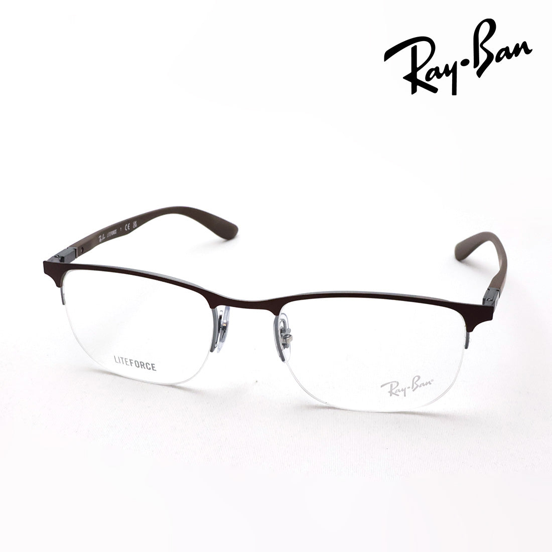 レイバン メガネ Ray-Ban RX6513 3228 53 55 ハーフリム スクエア