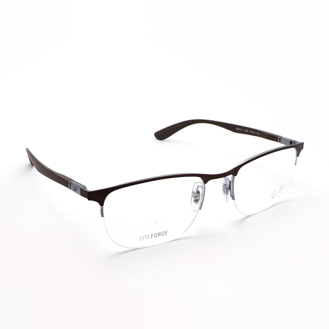 レイバン メガネ Ray-Ban RX6513 3228 53 55 ハーフリム スクエア
