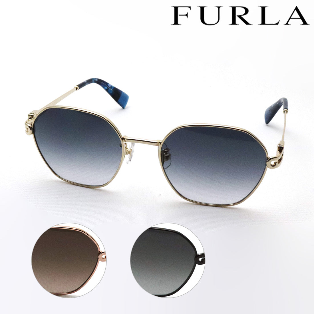 フルラ サングラス FURLA SFUA47J ジャパンモデル ラウンド