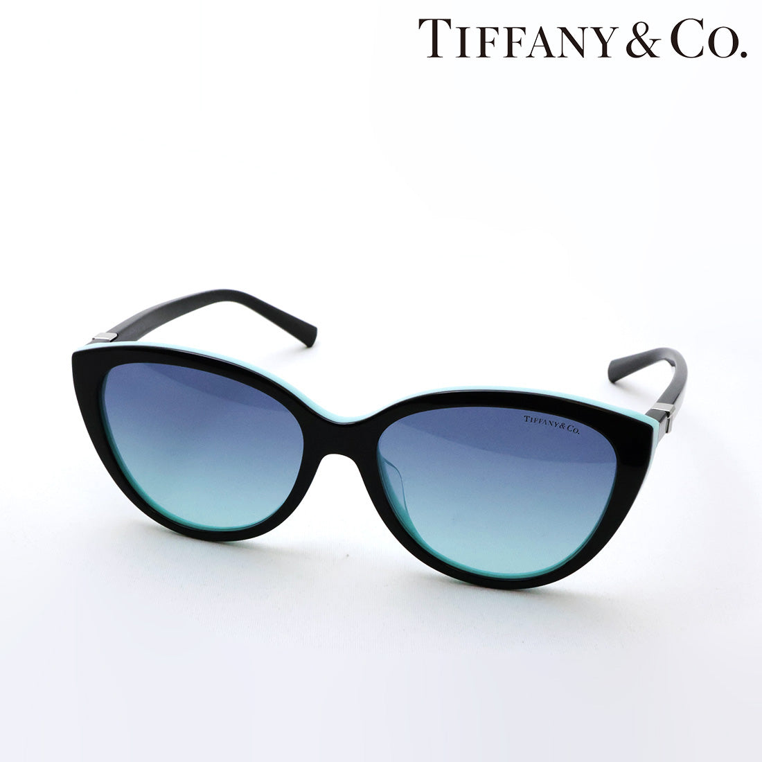 ティファニー サングラス TIFFANY&Co. TF4251F 80559S 56 キャットアイ ブラック系 ブルー系