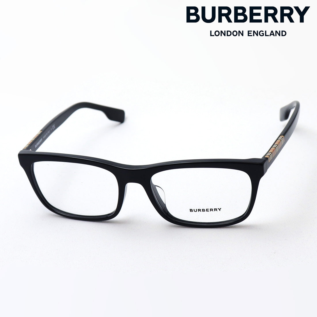 Burberry Elm BE2334 3001 Eyeglasses Men's Black Full Rim 55