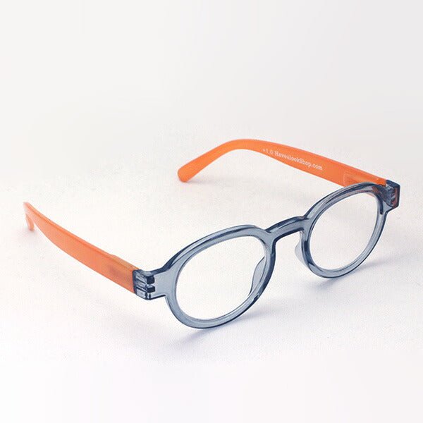 Hub Arrouch HAVE A LOOK Reading Glass CIRCLE TWIST Gray Orange