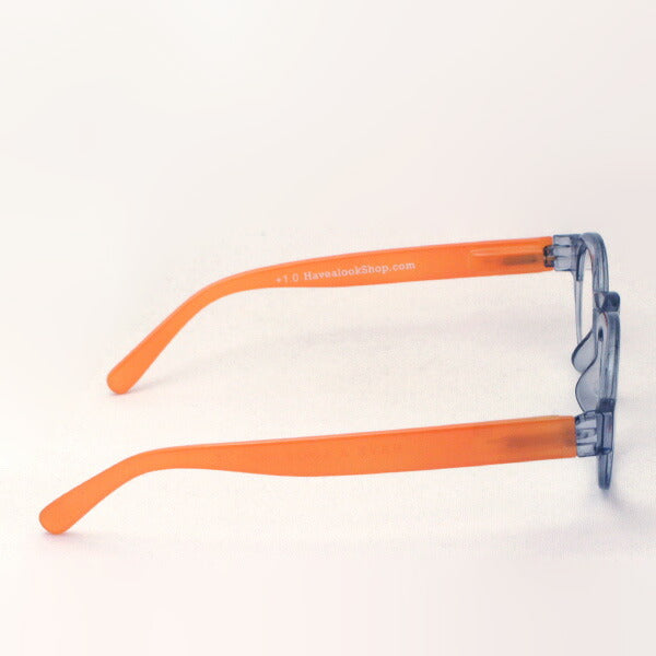 Hub Arrouch HAVE A LOOK Reading Glass CIRCLE TWIST Gray Orange