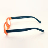 Hub Arrouch Tenga un vistazo a Reading Glass Circle Twist Orange Blue