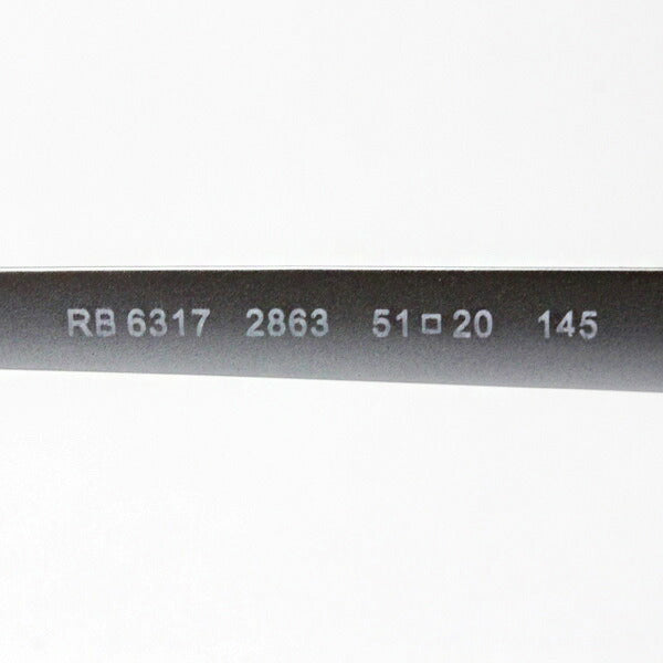 レイバン メガネ Ray-Ban RX6317 2863 クラブマスター