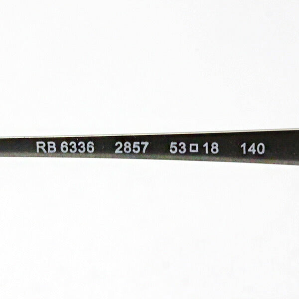 レイバン メガネ Ray-Ban RX6336 2857