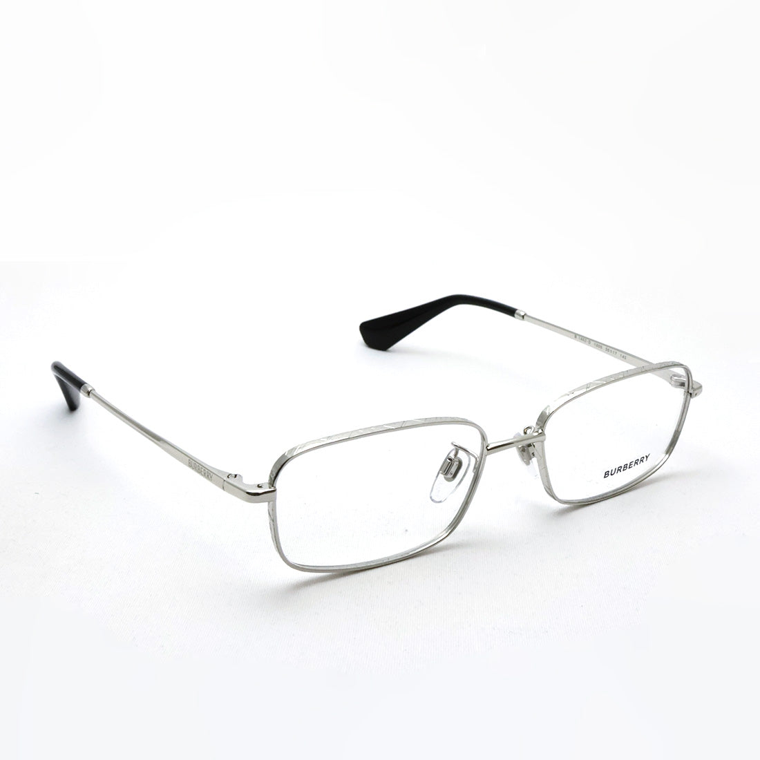 バーバリー メガネ BURBERRY BE1402D 1005 55 スクエア シルバー系