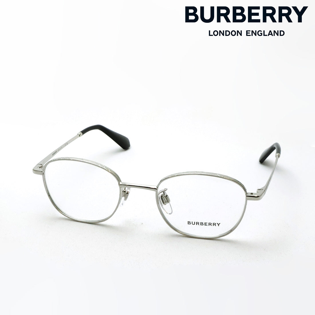 バーバリー メガネ BURBERRY BE1403D 1005 48 ボストン シルバー系