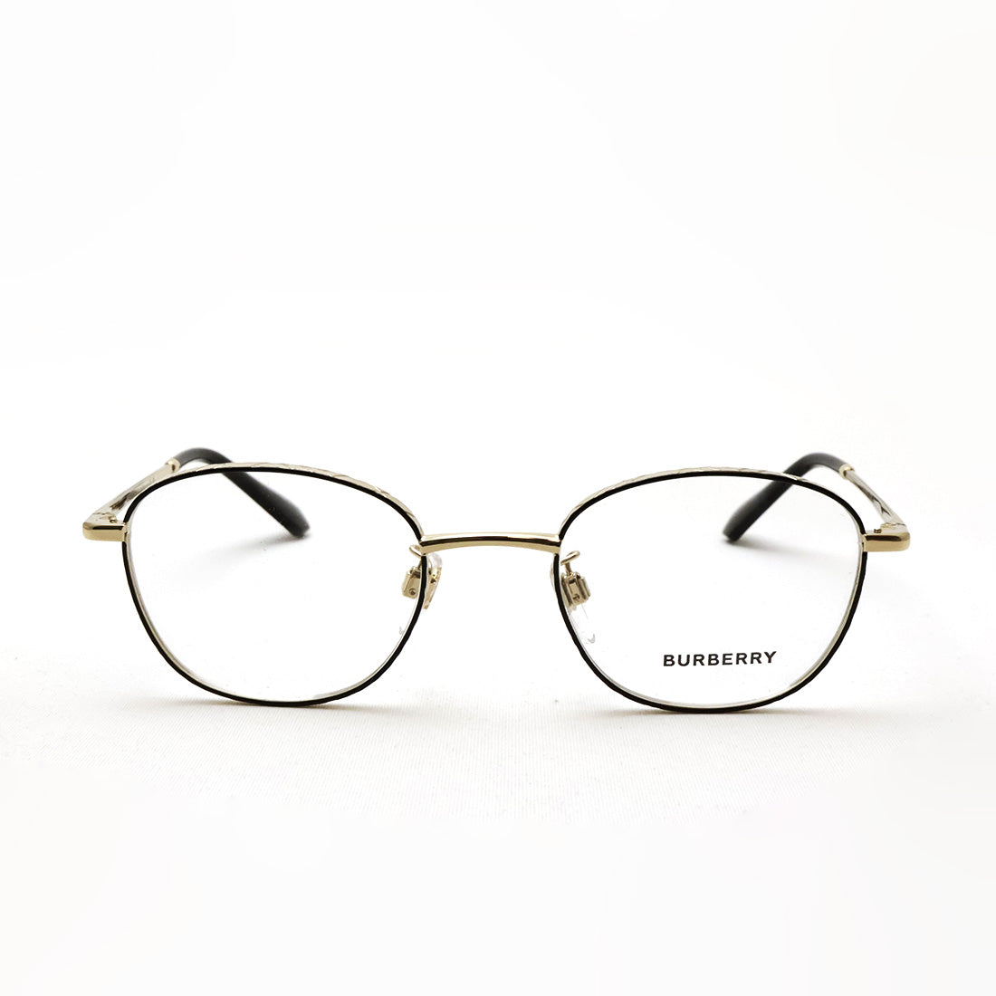 バーバリー メガネ BURBERRY BE1403D 1326 48 ボストン ブラック系 ゴールド系
