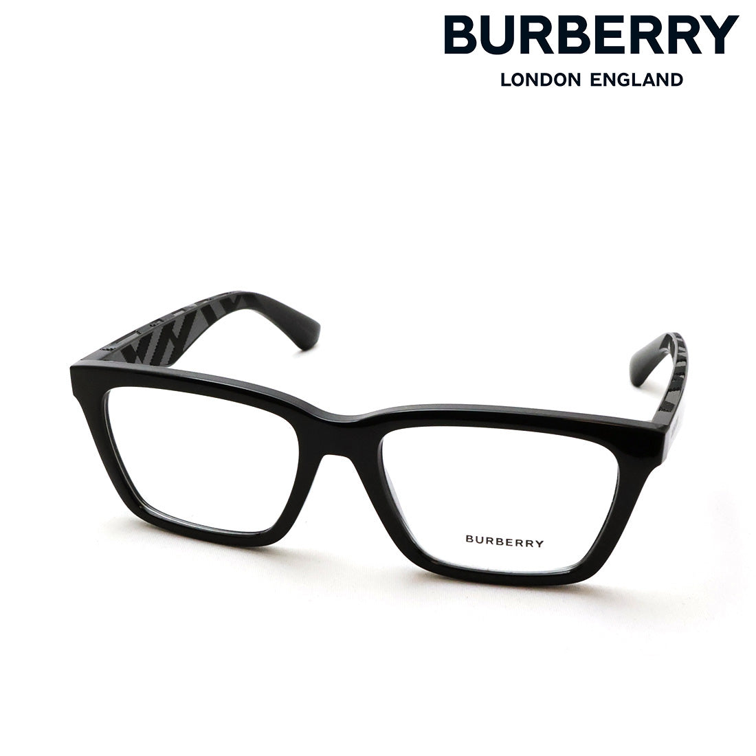 バーバリー メガネ BURBERRY BE2446U 3001 55 スクエア ブラック系