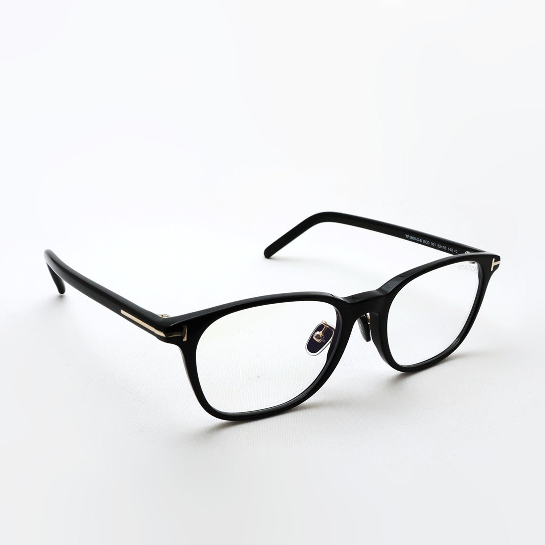 【TOM FORD/トムフォード】スクエア メガネ TF5860-D-B 001 52